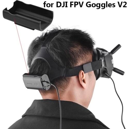 For DJI FPV Combo Goggles V2 Battery Bracket Holder Mount Storage Case Flying Glasses Battery Clip Clamp Head Strap Accessories