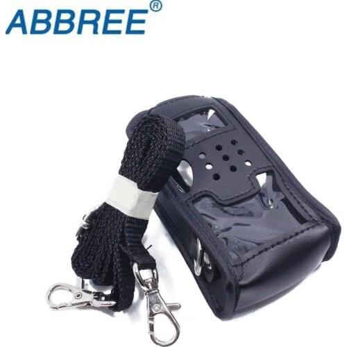 Abbree Walkie Talkie Leather Soft Case Cover For Baofeng Portable Ham Radio UV-5R UV-5RA UV-5RE DM-5R Plus Two Way Radio