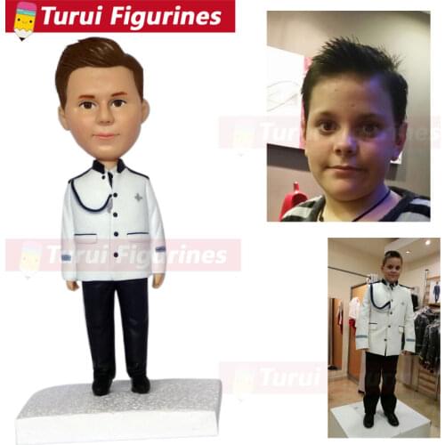 Creative Bobble Head dolls figurines from photos polymer clay living doll funny bobblehead personalized design by Turui Figurine