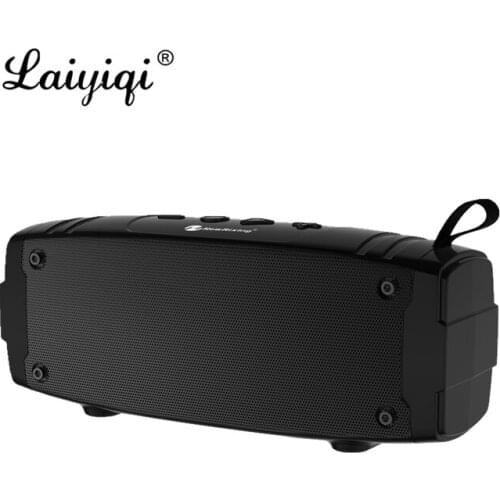 Laiyiqi new fashion Graffiti Spray painting wireless speaker column Bluetooth 4.2 portable belt bike mount Hip hop TWS caixa som