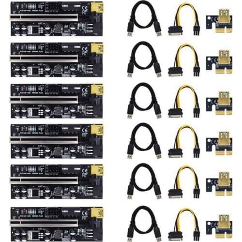 HOT-Version Riser 009C Plus PCI-E 1X 4X 8X 16X Extender Riser Card PCIE PCI Graphics Extension Miner Mining