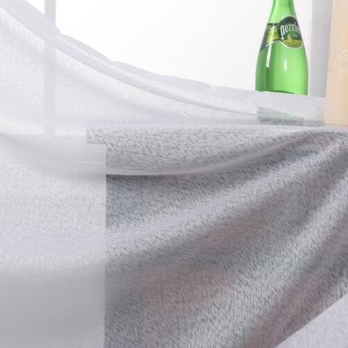 MAKEHOME Cream\White Small Snow Pattern Sheer Tulle Curtain Home Decor Window Blinds Modern Curtains for Living Room Kitchen