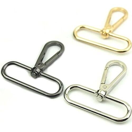 38/50mm Metal Bags Strap Buckles Lobster Clasp Collar Carabiner Snap Hook DIY KeyChain Bag Part Accessories