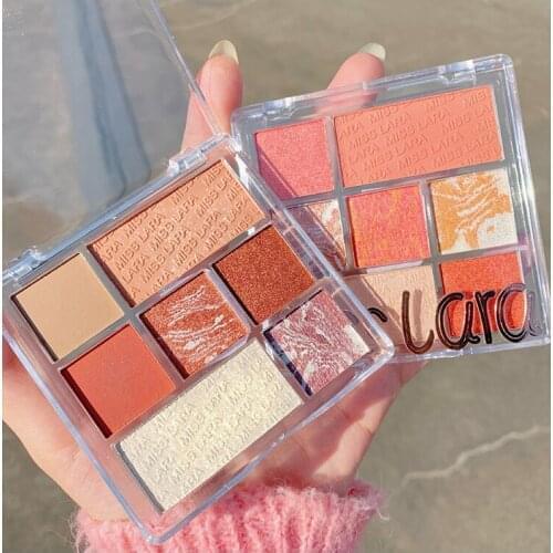 Miss lara Eyeshadow Palette Colorful Shadow Palett Glitter Highlighter Shimmer Blusher Make Up Pigment Matte Eye Shadow Pallete