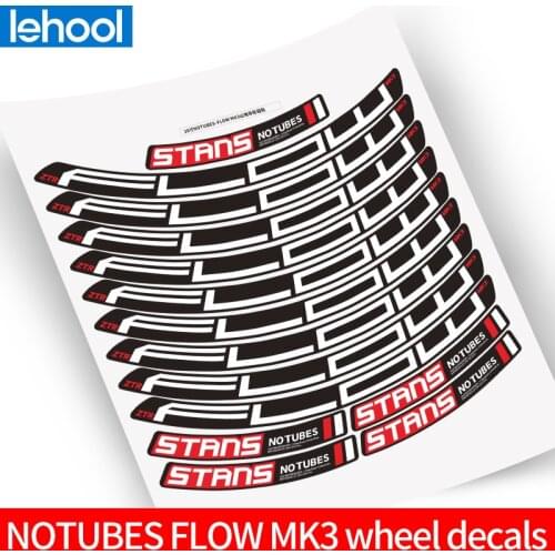 NOTUBES FLOW MK3 wheel decals bike waterproof wheel rim stickers bicycle wheel set decals for two wheels sticker