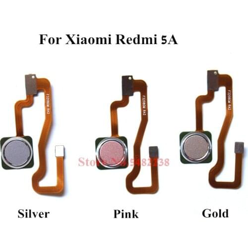 Original Home Button Fingerprint sensor Flex cable For Xiaomi Redmi 5A Touch ID menu Key Cennector Replacement parts