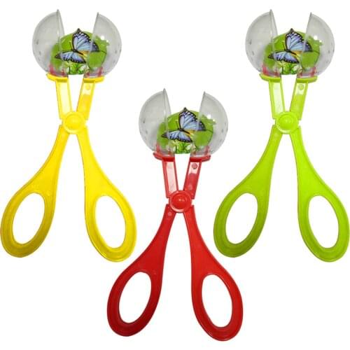 Bug Insect Catcher Scissors Tongs Tweezers Scooper Clamp Kids Toy Cleaning Tool For Biological outdoor adventure game toys