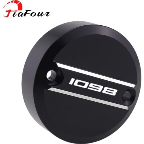 Fit 848 EVO 08-13 For 899 Panigale 14-16 959 Panigale 16-18 1098 1098R 1098S 07-09 Front Brake Fluid Reservoir Cap Cover