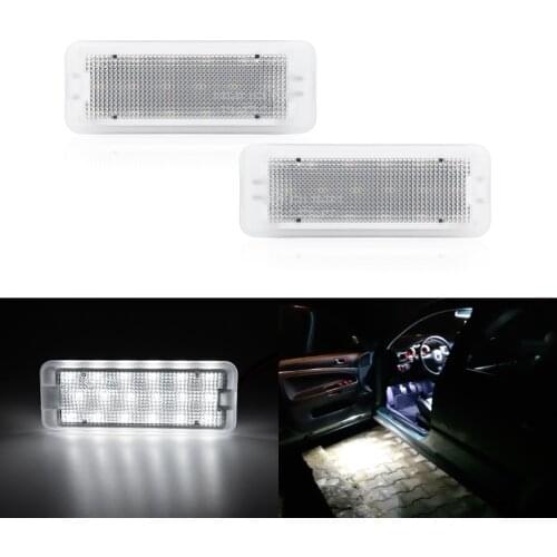 Fits For Land Rover Freelander 1 1998-2006 2x White Led Door Courtesy Lights Welcome Replacement Lamp