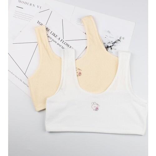 Teen Bra Girl Vest Teenager Training Bra Summer Kids Underwear Girls Sport Top Adolescente Teen Clothing 8-16 Years