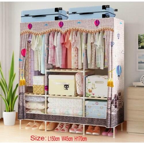 Factory Price Solid Wood Wardrobe length 150 cm