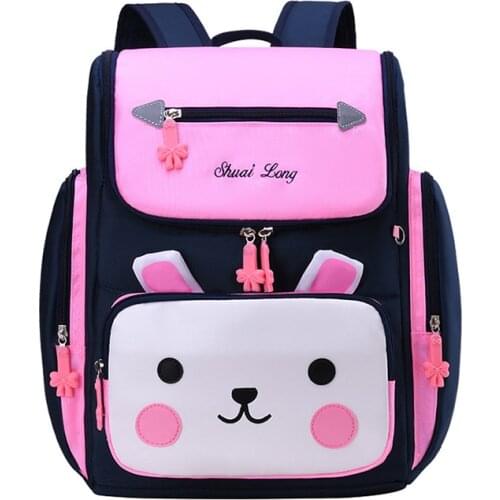 School Backpack for Girls Lovely Student Bags Flip Open Backpacks Waterproof with Multi-Layer Breathable Book Bags