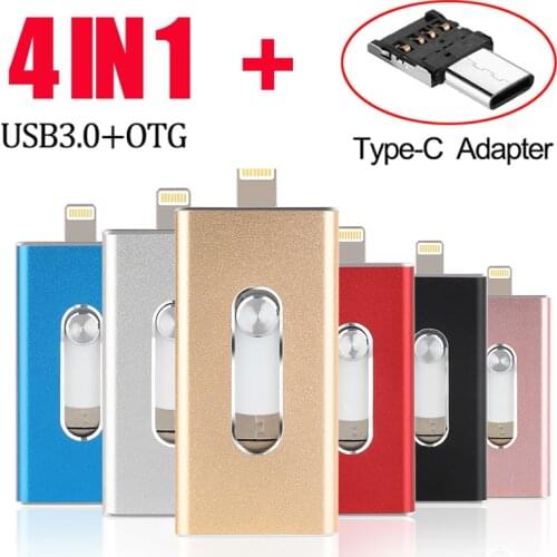 2019 New iOS Usb Flash Drive For iPhone/iPad /Android Phone 3.0 USB Stick For iPhone6 7 8 X XS XR Pendrive 128GB Disk On Key