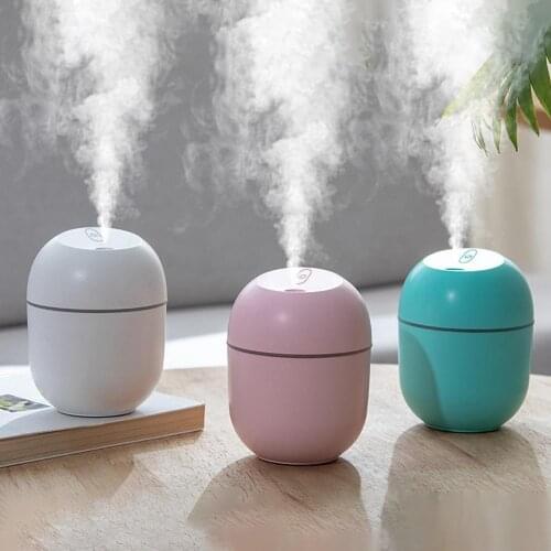 220ml Mini Ultrasonic USB Air Humidifier LED Light USB Essential Oil Air Diffuser Humidifier Home Office Air Fresher Diffuser
