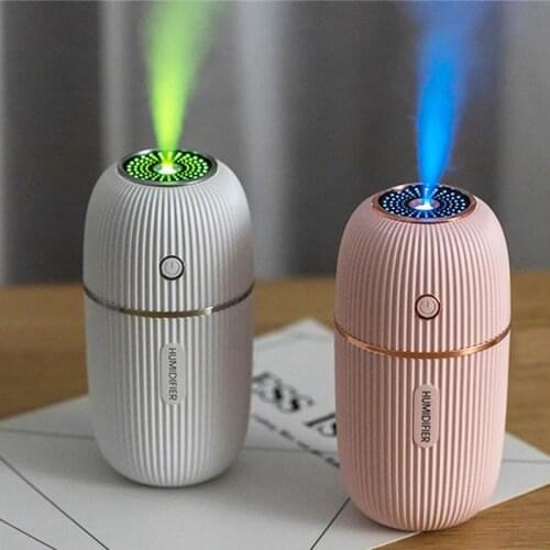Humidifier 300ML Ultrasonic USB Aroma Essential Oil Diffuser Romantic Color Night Lamp Cool Mist Maker Humidificador Portable
