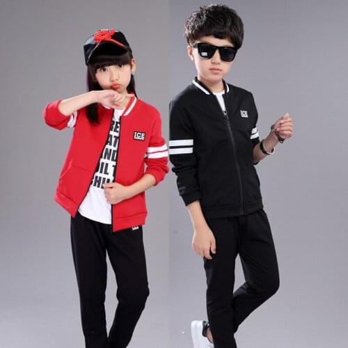 Spring Boys Girls Tracksuit Kids Clothes Sets Jackets + Pants 2 Pcs Sport Suit Children Autumn Clothes Costumes Outfit 2-13 Year