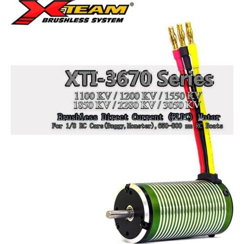 X-TEAM 3670 Series 3670 Series 3100KV 2300KV 1900KV 1600KV Brushless Motor BLDC Motor for 1/10 1/8 Buggy Monster RC Cars