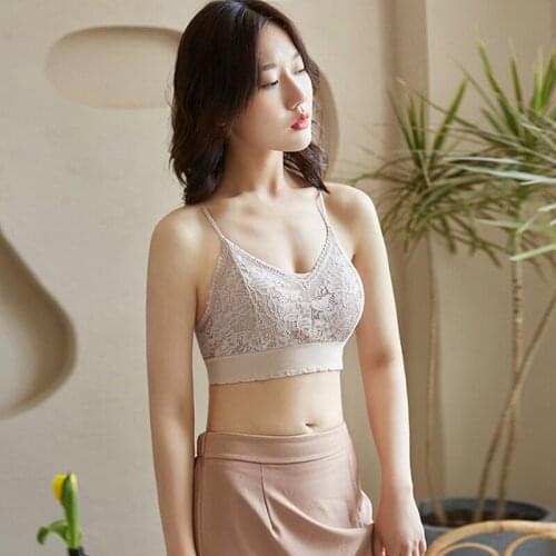 2020 New Arrival Women Push Up Wireless Lace Sexy Bra Top Women Plus Size Bralette Soft Underwear Lingerie Full Cup Intimates