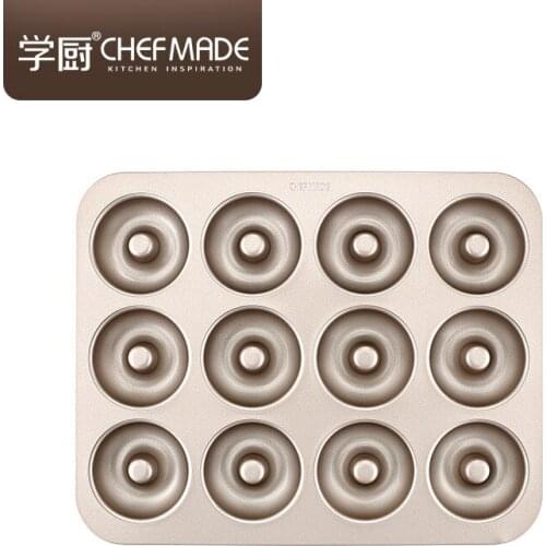 12 Cup Non- Stick Dount Pan Easy To Clean Cake Mould