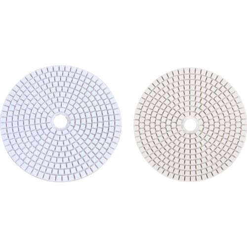 2PCS 5 Inch 125Mm Wet Diamond Polishing Pads Marble Granite, Grits 200 & Grits 2000