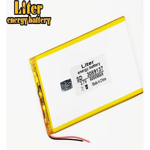 3.7V 3089137 tablet battery 6000 mah each universal rechargeable for tablet pc 8 inch 9 inch 10inch