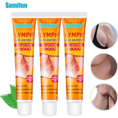 3Pcs Sumifun Lymphatic Detox Cream Drainage Mammary Accessory Lymph Ointment Lymph Node Anti-Swelling Body Relax Cream P1197