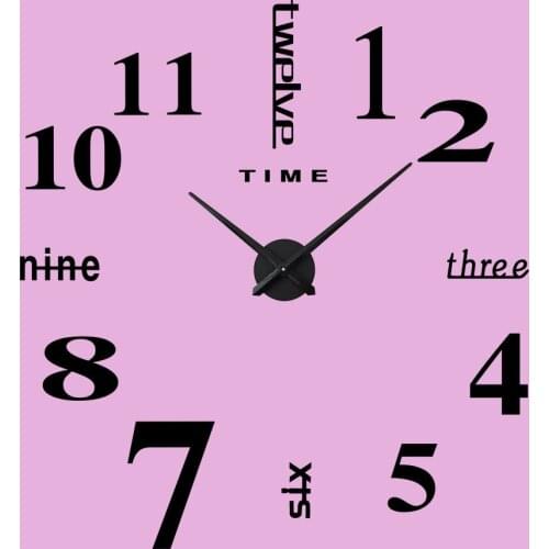 30inch Fashion Watches Quartz Large Wall Clocks 3D Luminous Real Wall Clock Mirror Wall Sticker DIY Living Room Home Decor