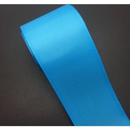 5Yards/lot 2" (50mm) Sky blue Grosgrain Ribbon For Wedding Party Decoration DIY Gift Wrapping Christmas Ribbon