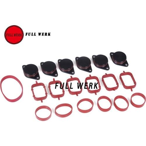 6 pcs 22mm Diesel Swirl Flap Blanks Bungs Gaskets fit for BMW M47 E46 320d 330d 525d Accessories