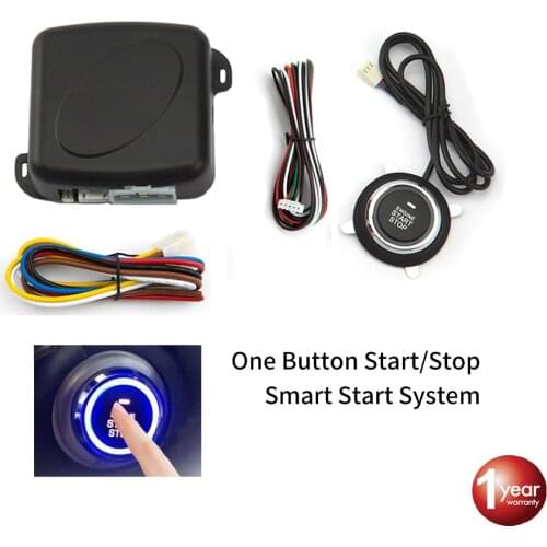 Car Remote Engine Starters Button Alarm System Kit Door Lock Keyless Entry System Central Locking