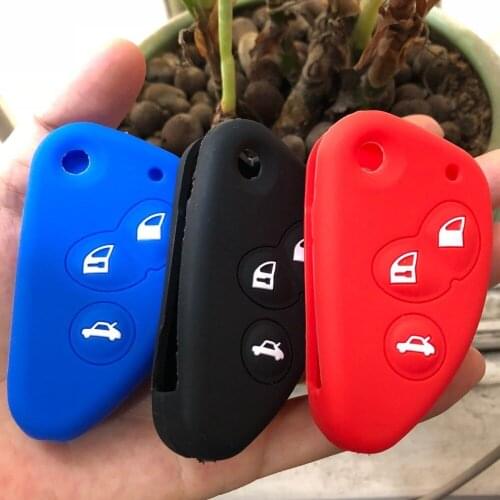 RUNFA AUTO For Alfa KEY FOB Case Romeo 147 156 166 GT JTD 3 Button Flip Folding Remote Keyless