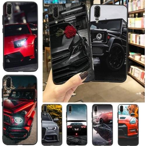 Sports Cars Male Men Phone Case For Huawei P20 P30 P40 lite Pro P Smart 2019 Mate 10 20 Lite Pro Nova 5t