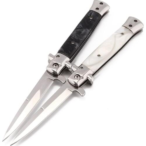 9.2'' (220MM) Damascus Tactical 440C Stainless Steel Folding Blade Knife Multicolour Tools Camping Survival Knife Pocket Knives