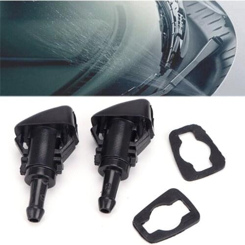 2Pcs Car Spray Windshield Wiper Jet Washer Nozzle For Chrysler 300C Jeep Dodge