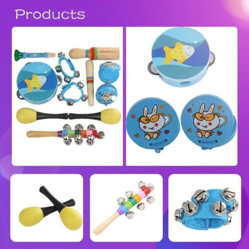 Hand bell toy puzzle Orff toy childrens toy tambourine musical instrument GP150