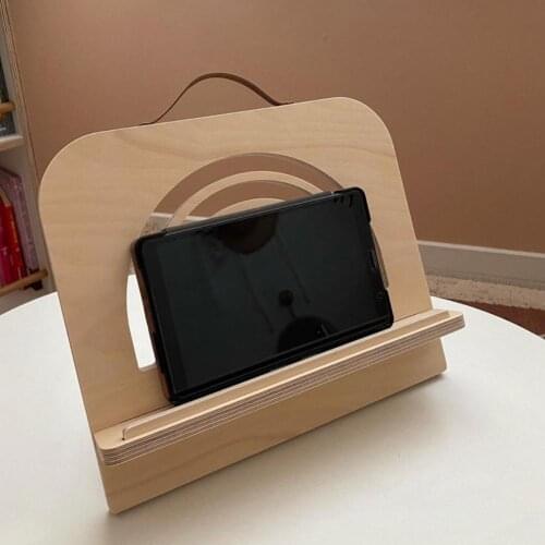 HOT SALES！！！Wooden Simple Folding Tablet PC Bracket Household Book Holder Reading Stand