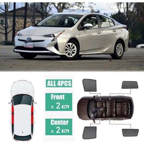Side Windows Magnetic Sun Shade UV Protection Ray Blocking Mesh Visor Fit For Toyota Prius 2016-2019