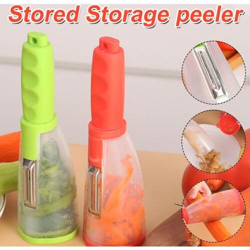 Multifunctional Storage Type Peeling Knife Peeling Knife With Storage Tube Peeler Peeling Apple Supplies Household Peeling Knife