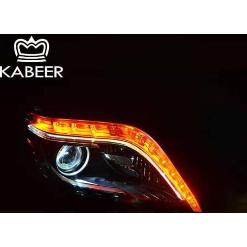 Modified GLK headlight for 2012 - 2015 GLK class upgrade modify facelift to DRL xenon low beam high beam car headlight