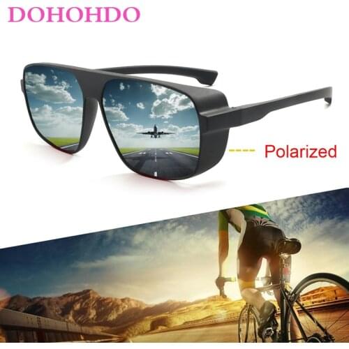 DOHOHDO New Yellow Lens Driving Sun Glasses Men Polarized Sunglasses Night Vision Glasses Male Driver Goggles gafas de sol UV400