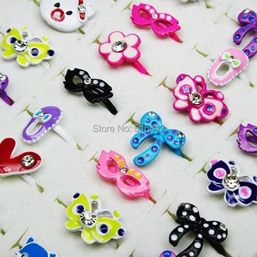 Wholesale Lots 100pcs Gift New Arrival Mix Color Mix Style Lovely Heart Animal Women Girls Children Rings Fashion Jewelry A374