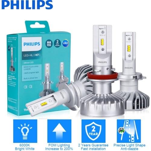 Philips H11 LED H8 H1 Car Led Headlights Bulbs H11 H16JP h8 h9 Car Fog Lamps Philips X-Xtreme 360 degree Auto Lamp 12V