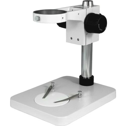 Professional Stereo Microscope Bracket Stand Holder Universal Microscope Metal Table Base with 76mm Adjustable Focus Arm