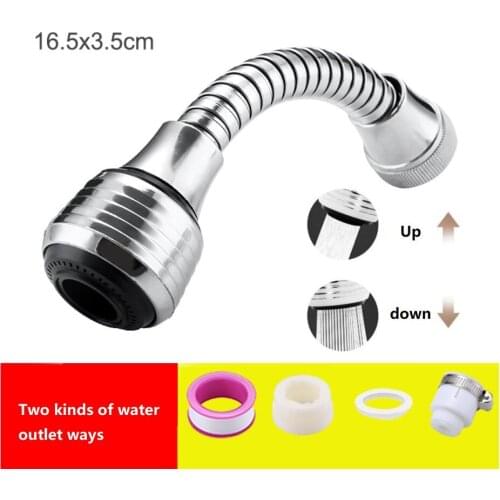 360 Degree Adjustment Kitchen Faucet Extension Tube Bathroom Extension Water Tap Water Filter Foam Kitchen Faucet Accessories