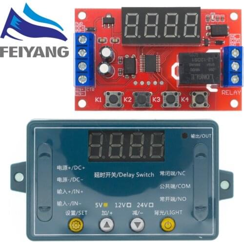 DC 5V 12V 24V 10A Adjustable Time Delay Relay Module LED Digital Timming Relay Timer Delay Trigger Switch Timer Control Switch