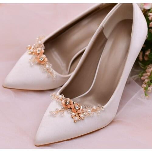 YOULAPAN X48 Luxury Shoe Clips for Pumps Shoe Crystal Flower Clips 2021 Shoes Accessories Bridal Wedding Party Shoes Accessories