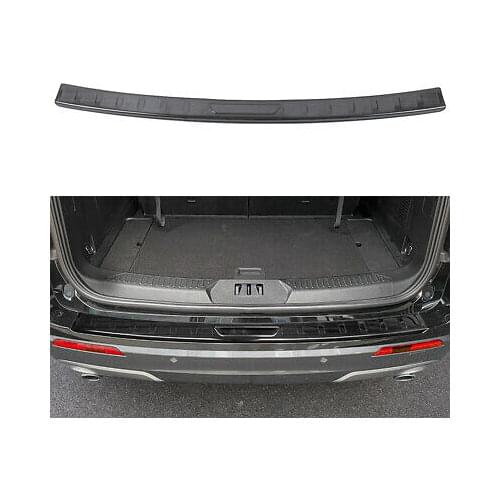 Steel Black Outer Rear Bumper Protector Sill Plate Cover For Ford Explorer 2020