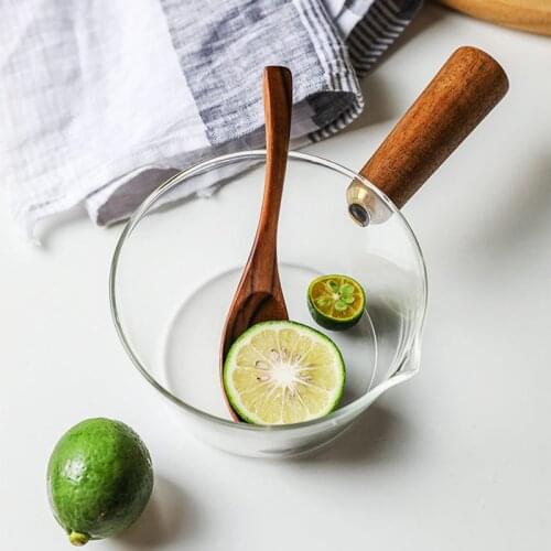 Glass Milk Pot Cooking Pots Instant Fast Food Noodles Cooker Pot Small Pan Kitchenware Cooking Pots for Kitchen Boiled Milk
