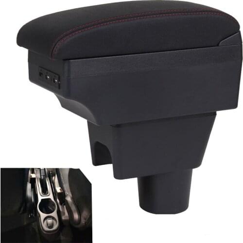 For Nissan Terrano 3 armrest box universal car BRV center console modification accessories with USB