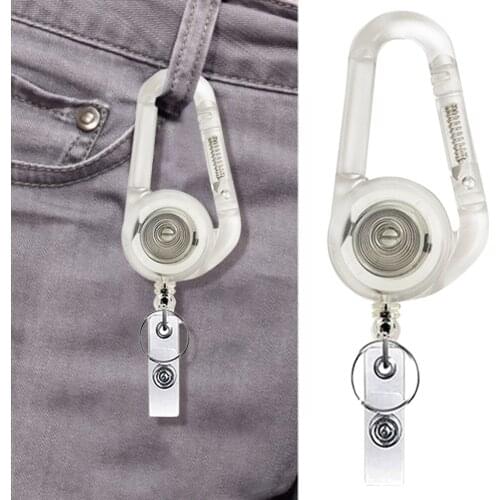 Retractable Carabiner Keychains Key Ring Lanyard Camping Climbing Hiking Lock Buckle Hooks Sports Fishing Bucklekeychain Tools